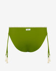Viviana | Slip Classico Binario Con Ricamo - Botonic Verde - donna - Raggianti