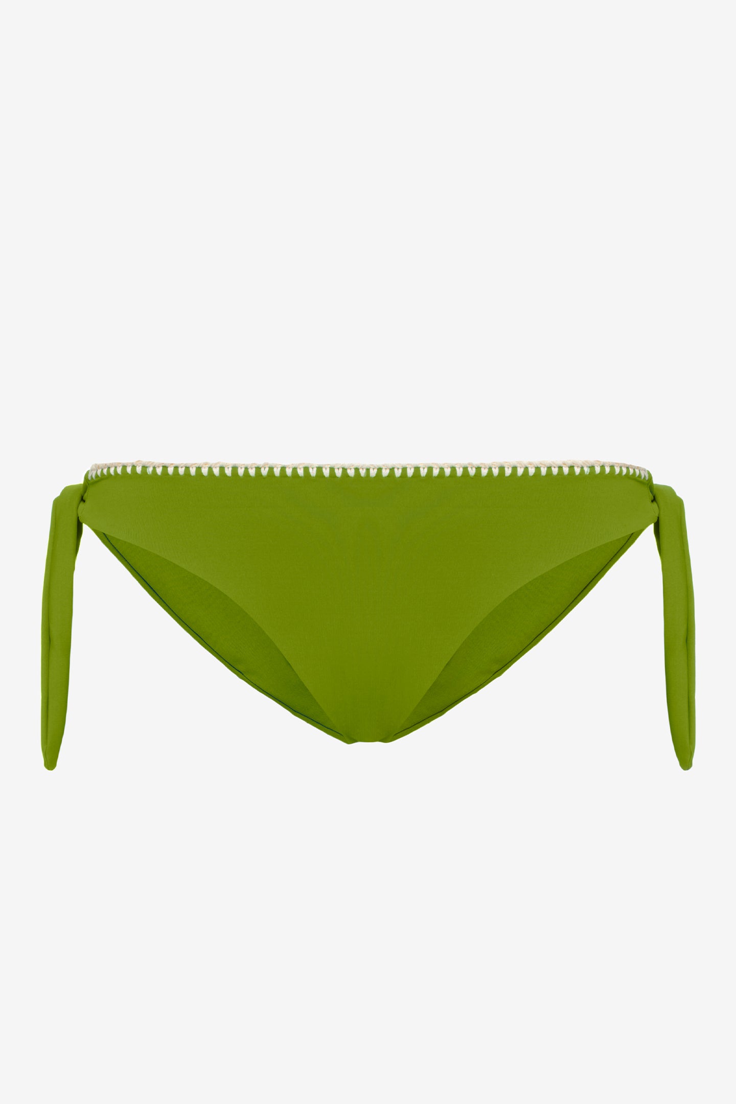 Giorgia | Slip Annodato Con Ricamo - Botonic Verde - donna - Raggianti