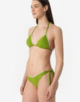 Giorgia | Slip Annodato Con Ricamo - Botonic Verde - donna - Raggianti