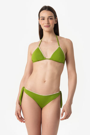 Lea | Triangolo Scorrevole Con Coppe - Botanic Verde - donna - Raggianti