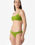 Ginevra | Slip Vita Bassa Con Ricamo - Botonic Verde - donna - Raggianti