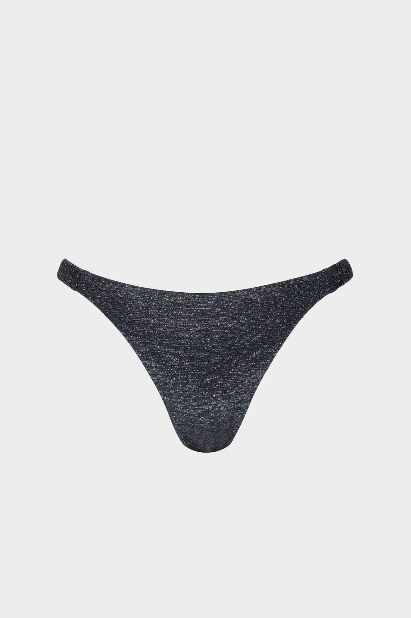 Vittoria | Slip Bikini con Laccetti in Lurex - Nero - donna - Raggianti