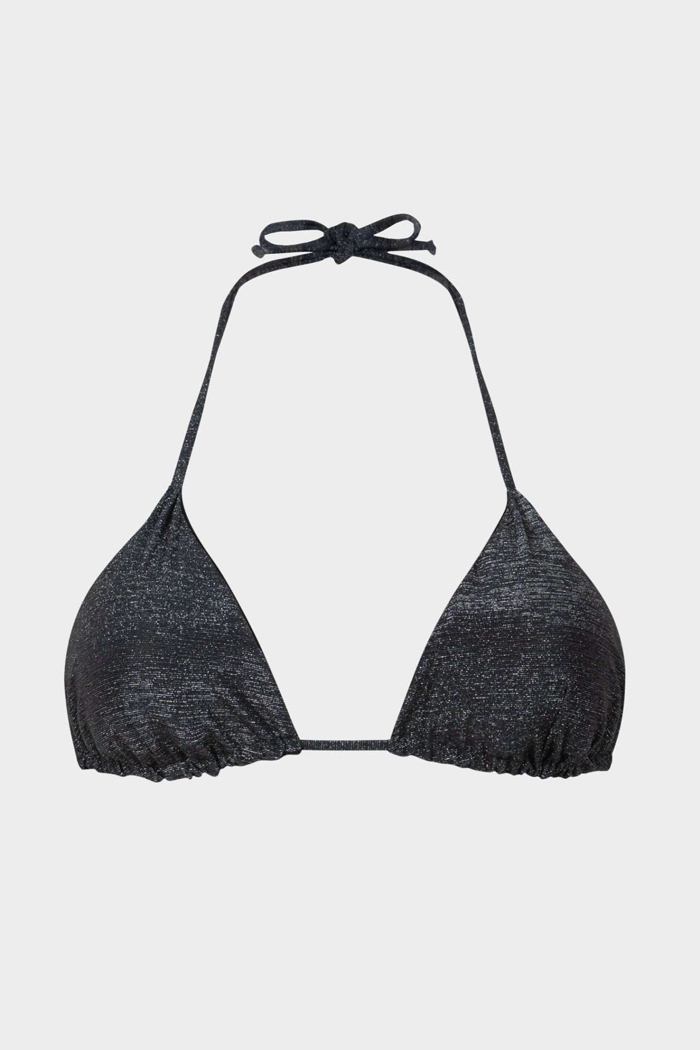 Romina | Top Bikini Triangolo Lurex con Coppe - Nero - donna - Raggianti