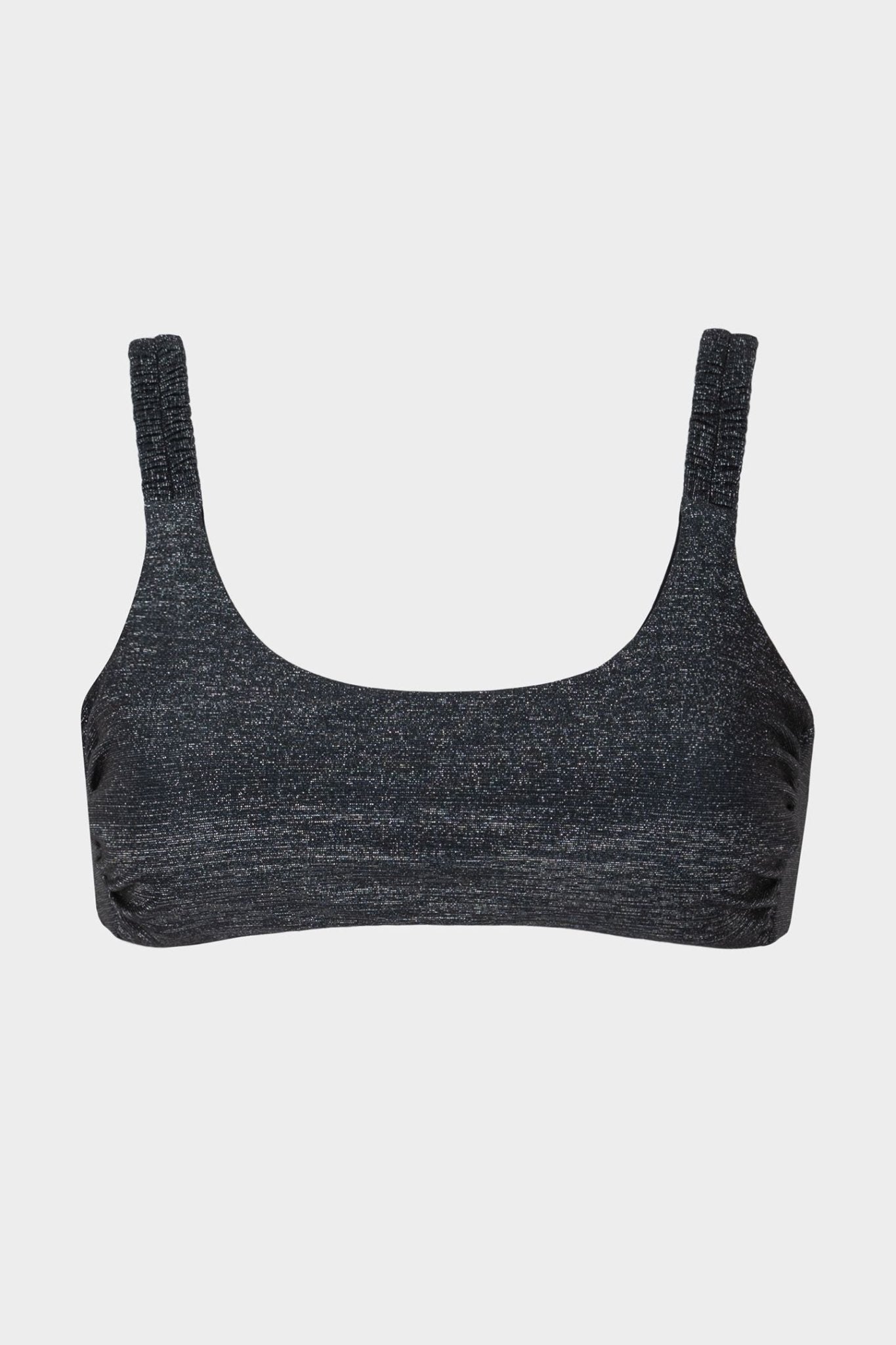 Sabrina | Top Bikini Bralette Lurex con Coppe - Nero - donna - Raggianti